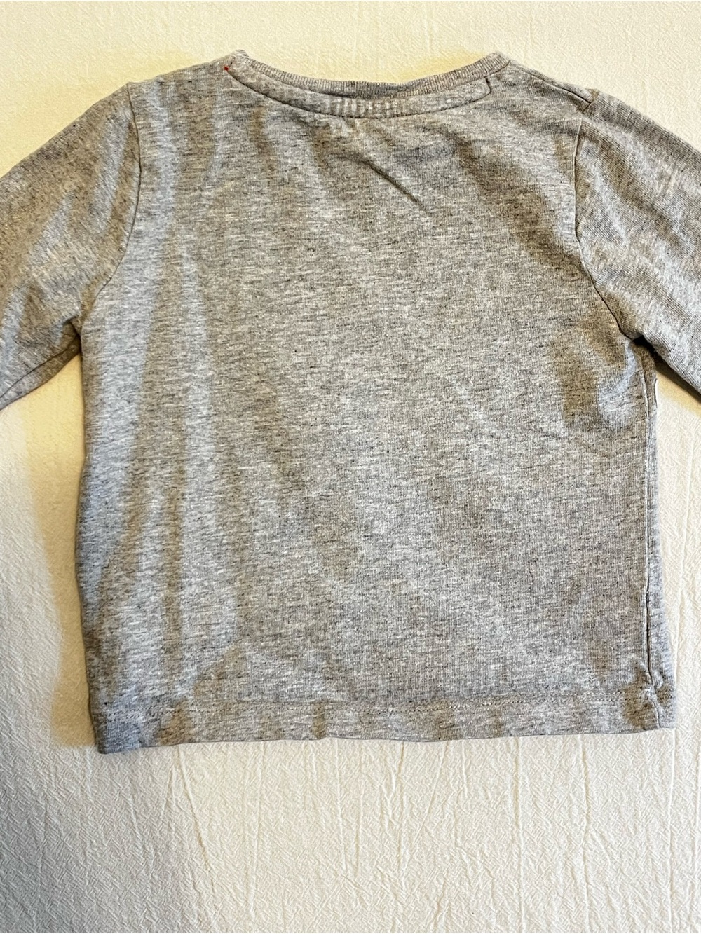Baby Boden Snowman Appliqué Long Sleeve Shirt Toddler Boys 12-18mo Gray - Picture 6 of 7